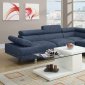 F7548 Sectional Sofa by Boss in Light Blue Fabric