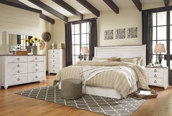 Willowton Bedroom 5Pc Set B267 in Whitewash by Ashley [SFABS-B267-Willowton]