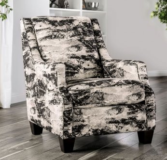 Barnett Set of 2 Accent Chairs SM5204-CH in Patterned Fabric