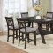 Tollerson Counter Ht Dining Set 5Pc CM3277PT in Dark Walnut