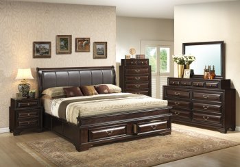 G8875B Bedroom in Cappuccino by Glory Furniture w/Options [GYBS-G8875B]