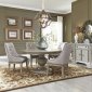 Grand Estates 5Pc Dining Set 634-DR-PED in Gray Taupe by Liberty