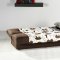 Regata Sofa Bed in Ceres Cream & Brown Fabric w/Storage