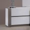 Manila 5Pc Bedroom Set in White Gloss & Grey by Chintaly