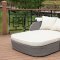 Aida 2Pc Outdoor Patio Daybed Set CM-OS2107 in Gray & Beige