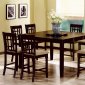 Capuuccino Finish Counter Height Dinette w/Lazy Susan