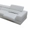 Pella Sectional Sofa 5106 LAF in White Italian Leather by VIG