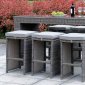 Ismay Counter Ht Outdoor Patio 7Pc Set CM-OT1847 in Gray