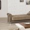 Metro Life Sofa Bed in Dark Beige Fabric by Casamode