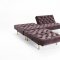 Oldschool Sofa Bed in Gray w/Brass Legs by Innovation w/Options