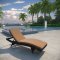 Peer Outdoor Patio Chaise Lounge Choice of Color by Modway