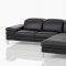 Carnation Sectional Sofa 1872 in Black Eco-Leather by VIG