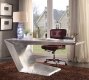 Brancaster Office Desk 92025 in Aluminum by Acme