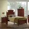 Leila Bedroom 5Pc Set in Brown Cherry by Global w/Options