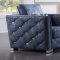 Emilia Sofa 56025 in Blue Fabric by Acme w/Options