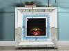 Noralie Fireplace w/LED AC00514 in Mirrored by Acme