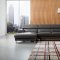 S266 Sectional Sofa in Gray Leather by Beverly Hills