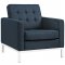 Loft EEI-2052-AZU Sofa in Azure Fabric by Modway w/Options