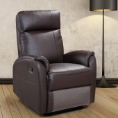 101R Recliner Chair Chocolate Bonded Leather by American Eagle