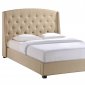 Lydia Bed in Beige Fabric by Modway