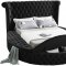 Luxus Velvet Bed in Black by Meridian w/Options