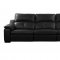 Thompson Power Motion Sofa in Black Leather by Beverly Hills