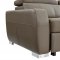 1822 Sectional Sofa in Grayish Brown Taupe Leather by ESF w/Bed