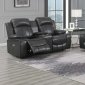 U3120 Power Reclining Sofa in Gray by Global w/Options