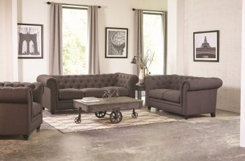 Roy 550361 Sofa in Grey Fabric by Coaster w/Options [CRS-550361 Roy]