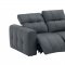 Prescott Power Motion Sofa in Dark Gray Leather by J&M w/Options