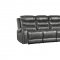 Putnam Power Motion Sofa 9405GY-3PW in Gray by Homelegance