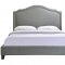 Charlotte Oueen Bed in Gray Fabric by Modway