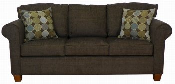 Chocolate Fabric Modern Sofa & Loveseat Set w/Options [PMS-4400-Chocolate]