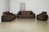 Brown Fabric Stylish Living Room w/Sleeper Sofa