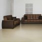 Brown Fabric Stylish Living Room w/Sleeper Sofa