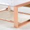 Proviche Coffee Table 84480 in White & Rose Golden Metal by Acme