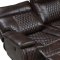 UR7260 Power Motion Sectional Sofa Brown Leather Gel by Global