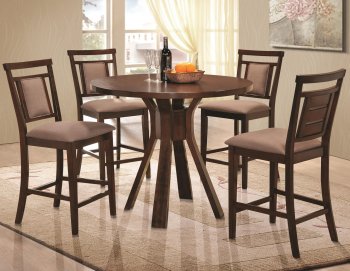 105648 Colona 5Pc Counter Height Dining Set Coaster Dark Brown [CRDS-105648 Colona]