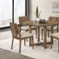 Crestmore Dining Set 5Pc 108570 in Walnut by Coaster w/Options