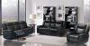 Carly 628 Motion Sofa in Black Leather Air w/Optional Items