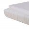 Steward Bed in White Leather Match by Whiteline Imports