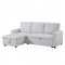 Hiltons Sectional Sofa LV00971 in Beige Fabric by Acme w/Sleeper