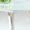 Jade 5Pc Modern Dining Set w/Starphire Glass Top