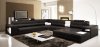 Polaris Sectional Sofa in Black Bonded Leather by VIG Furniture