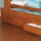 CM7761A Timberline Captain Bed in Oak w/Trundle & Drawers