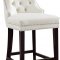 Nikki Stool 741 Set of 2 in Cream Velvet Fabric by Meridian