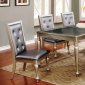 D4183 Dining Table in Silver Tone w/Optional Side Chairs