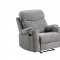 Aulada Motion Sofa 56900 in Gray Fabric by Acme w/Options