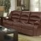 4172 Reclining Sofa in Brown Leatherette w/Options