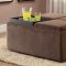 Kaitlyn Cocktail Ottoman 468CP in Chocolate by Homelegance